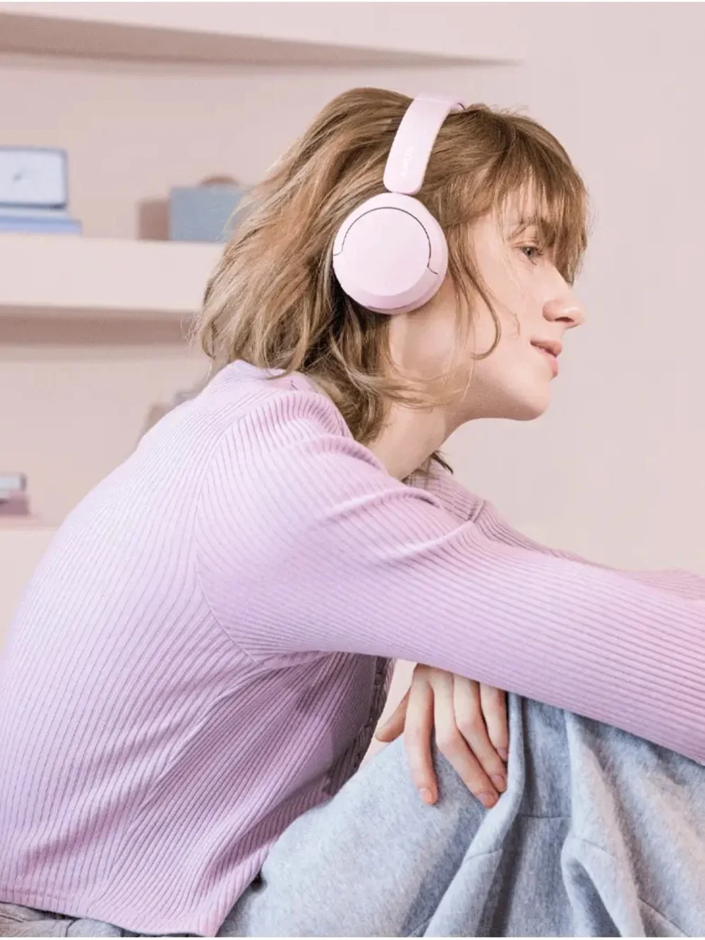 Sony Over-Ear Wireless Headphones — White